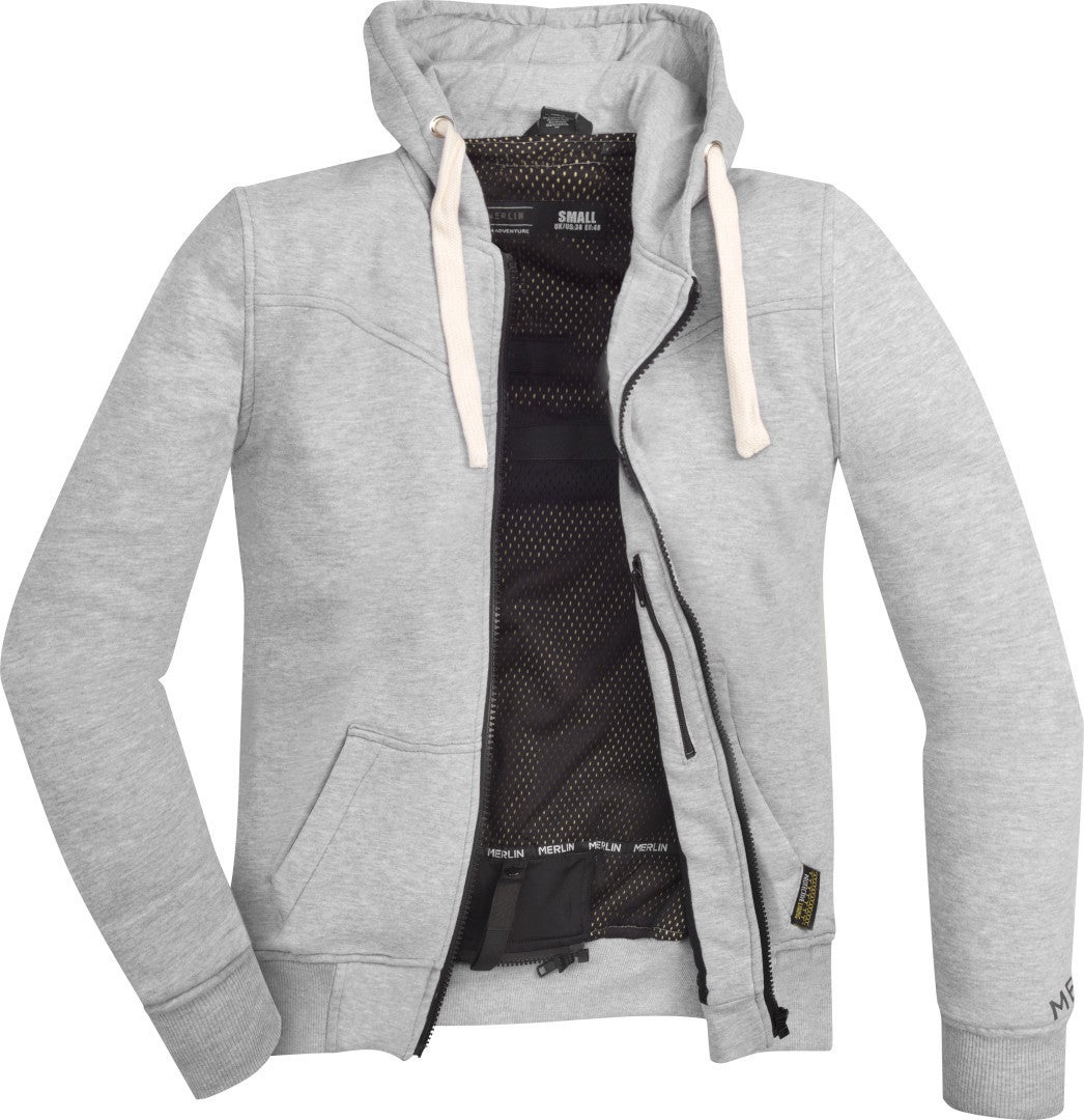Merlin Vixen Giacca con cappuccio donna Con zip Grigio chiaro L Figura 3