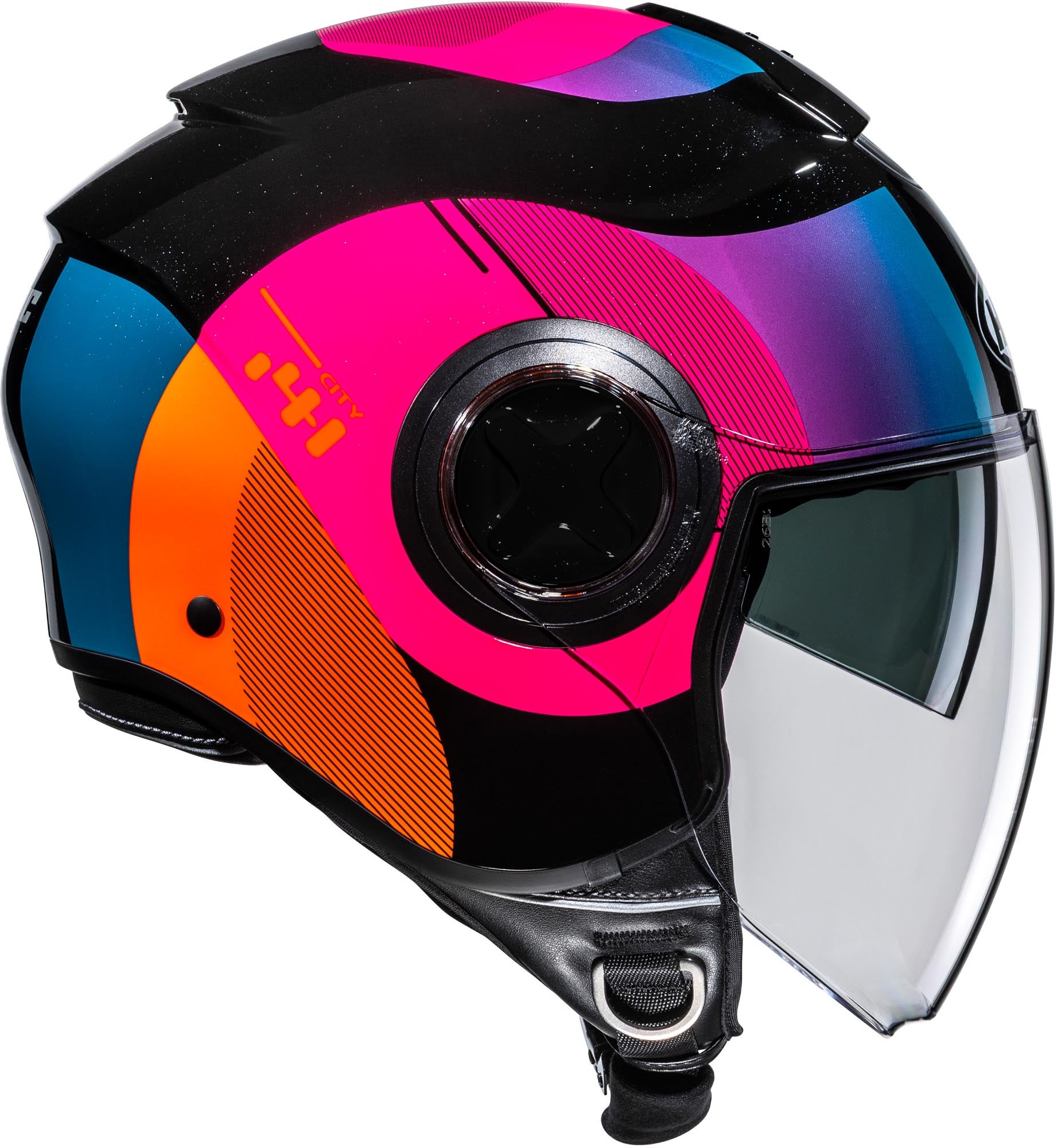 HJC i41 Solix Jet Helmet black/multicoloured M (57/58) Figure 2