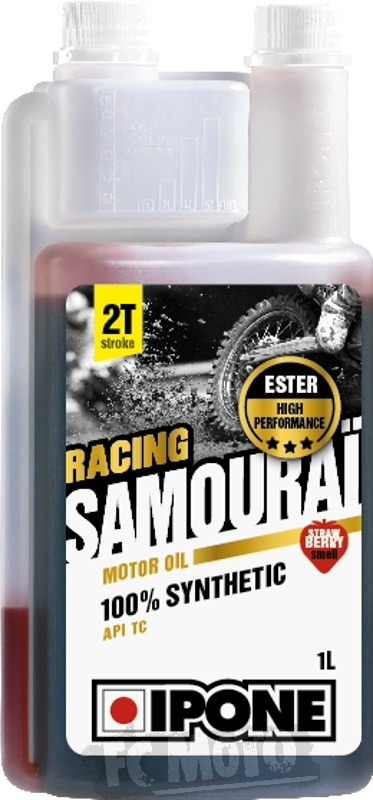 IPONE Samourai Racing 2T Ulei de motor 1 litru căpșună Figura 1