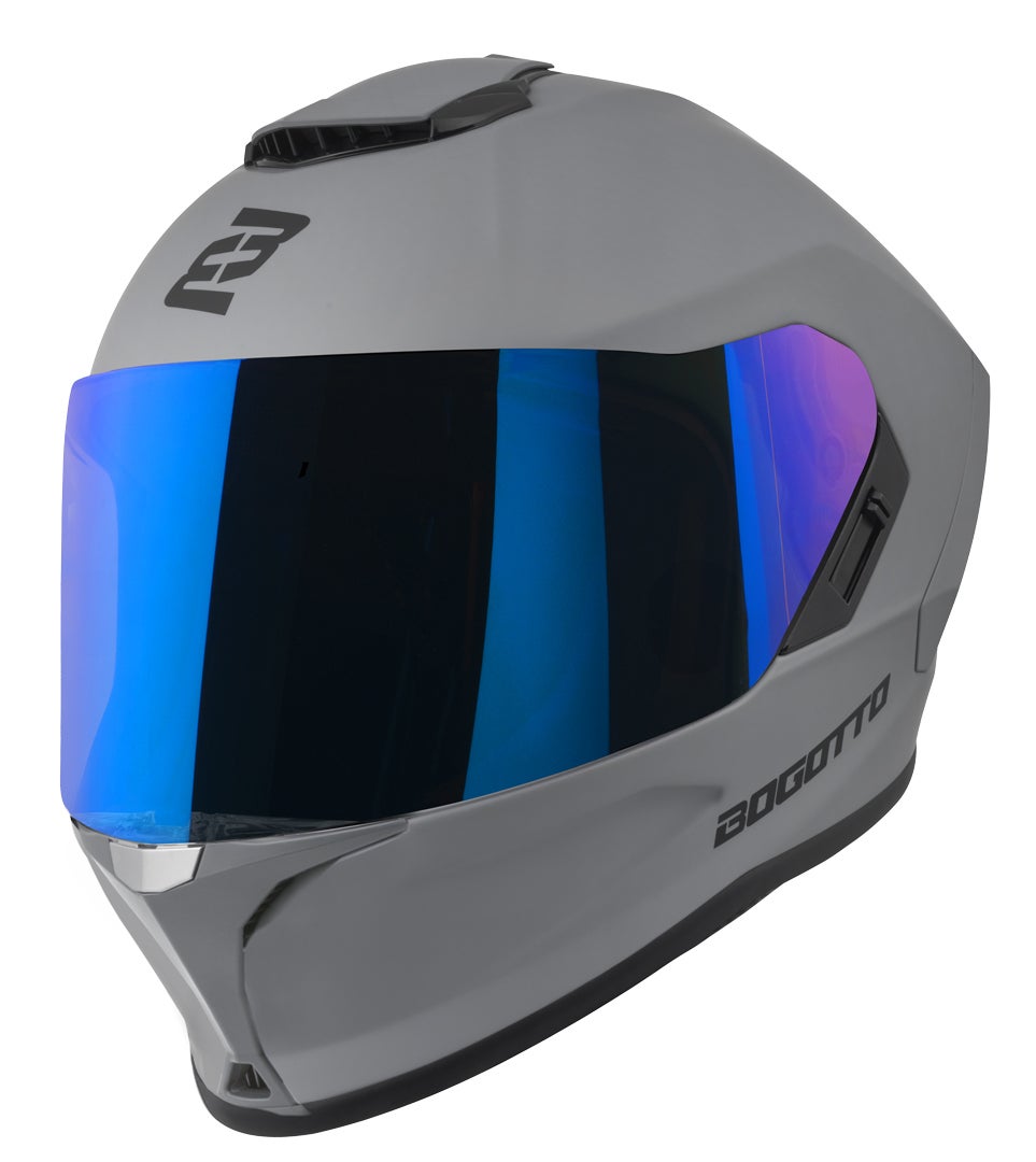 Bogotto Phantom Fiberglass Helm anthrazit matt S Abbildung 10