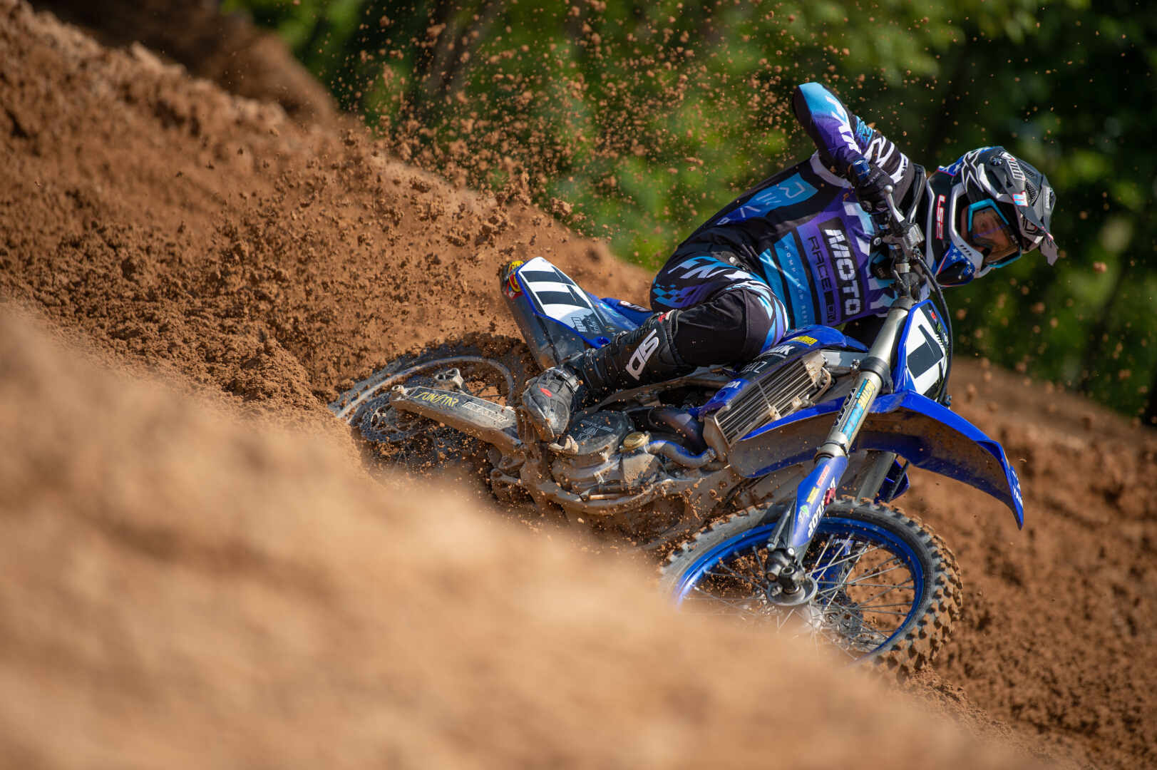 FXR Revo Comp Motocross bukser sort/lilla 30 Figur 5