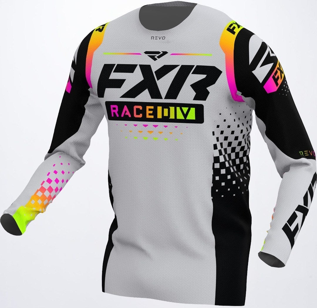 FXR Revo RaceDiv Motocross Jersey grå/sort L Figur 1