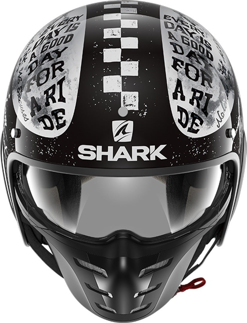 Shark S-Drak 2 Tripp In Capacete a jato preto/branco L (59/60) Figura 2
