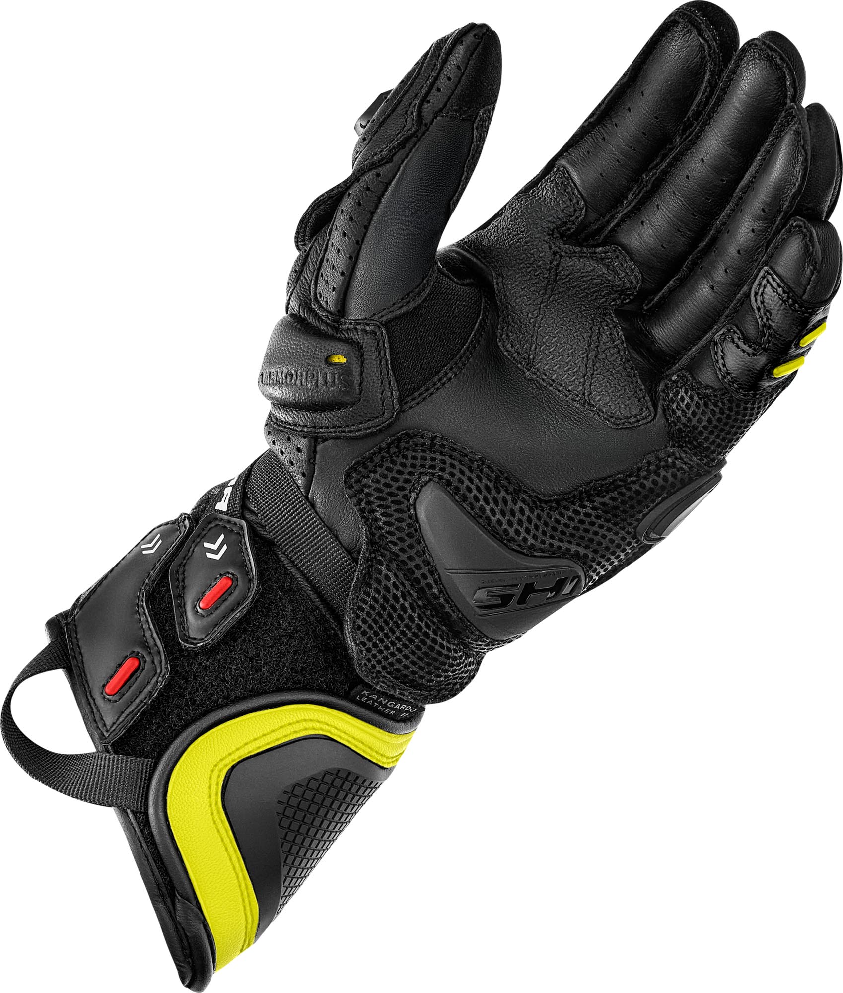 SHIMA RS-3 Motorcykelhandsker sort/gul M Figur 3