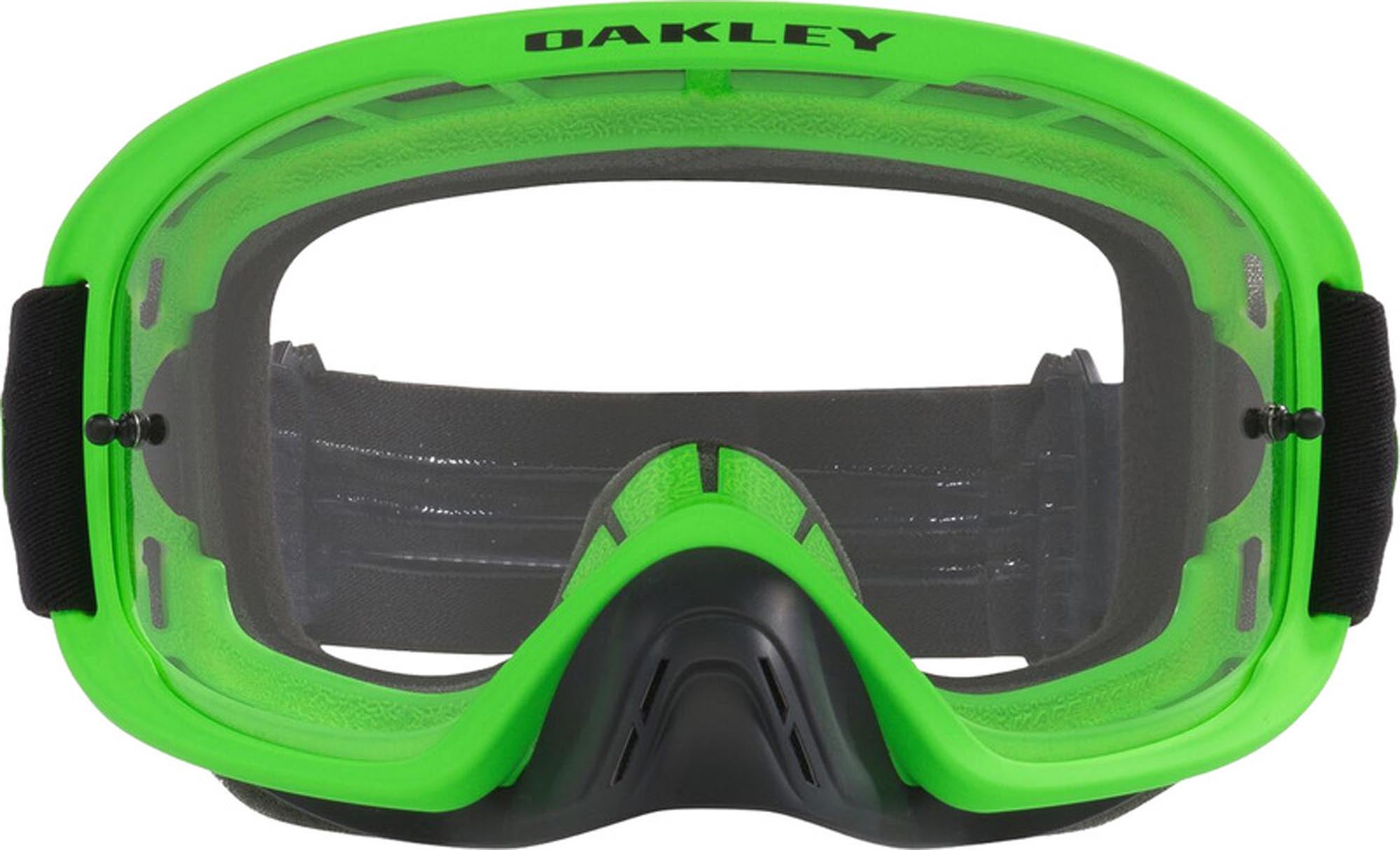 Oakley O-Frame 2.0 Pro Ochelari de motocross transparent verde neon Figura 2
