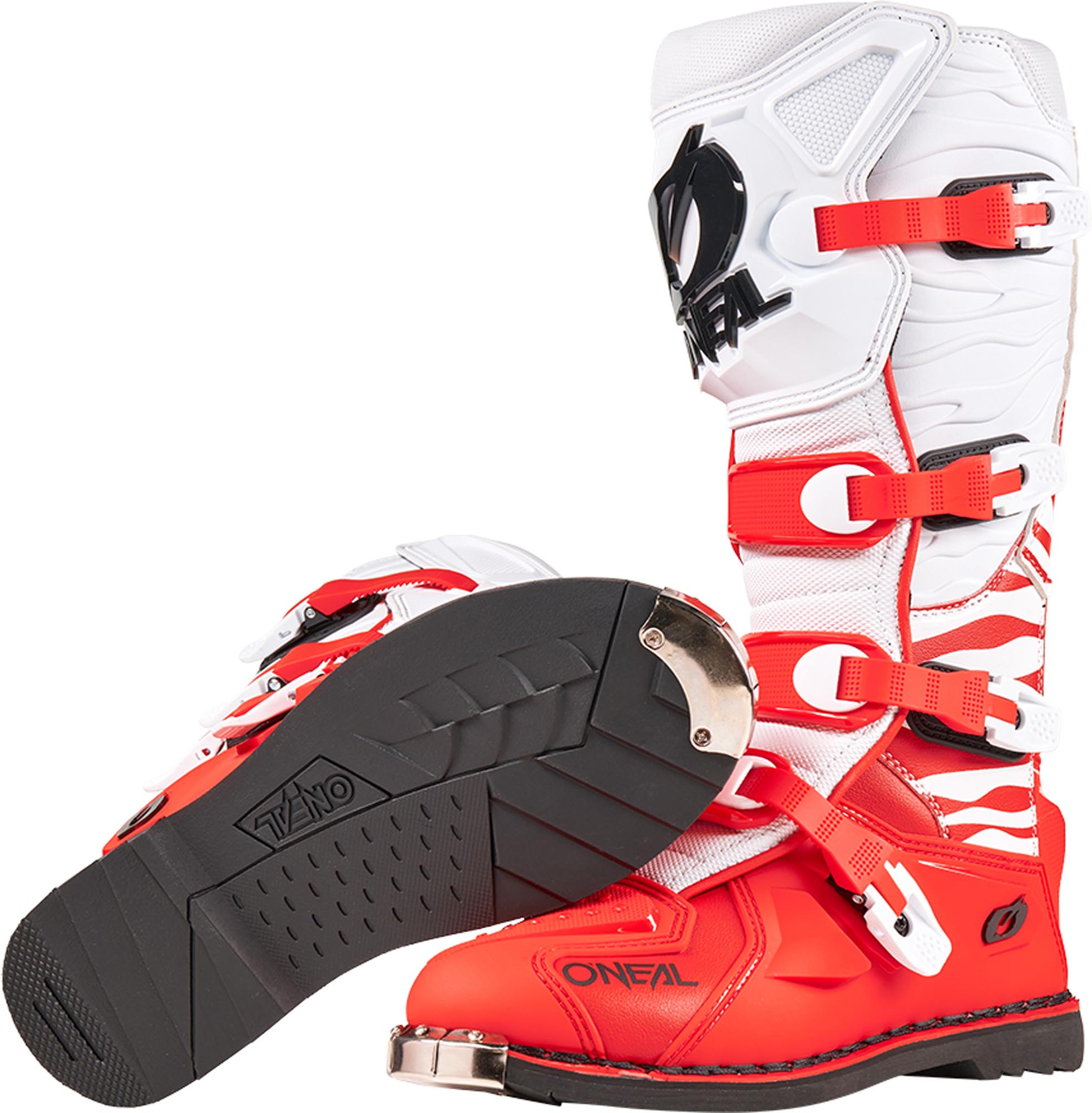 Oneal 3SRS EC Zebra Motocross čevlji rdeča/bela 43 Slika 5