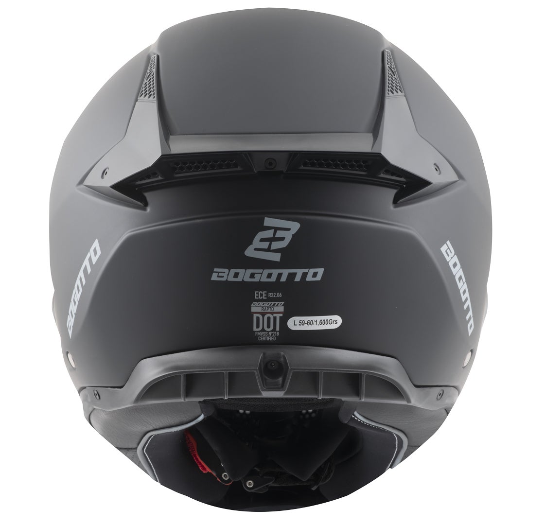 Bogotto Rapto Jaws Helmet black/red matt XL Figure 8