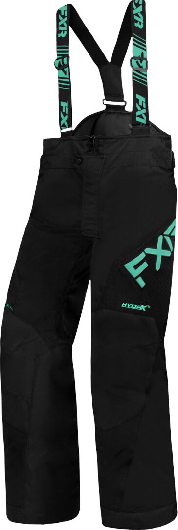 FXR Clutch 2023 Jovens Snowmobile Bib Pants preto/verde 16 Figura 1