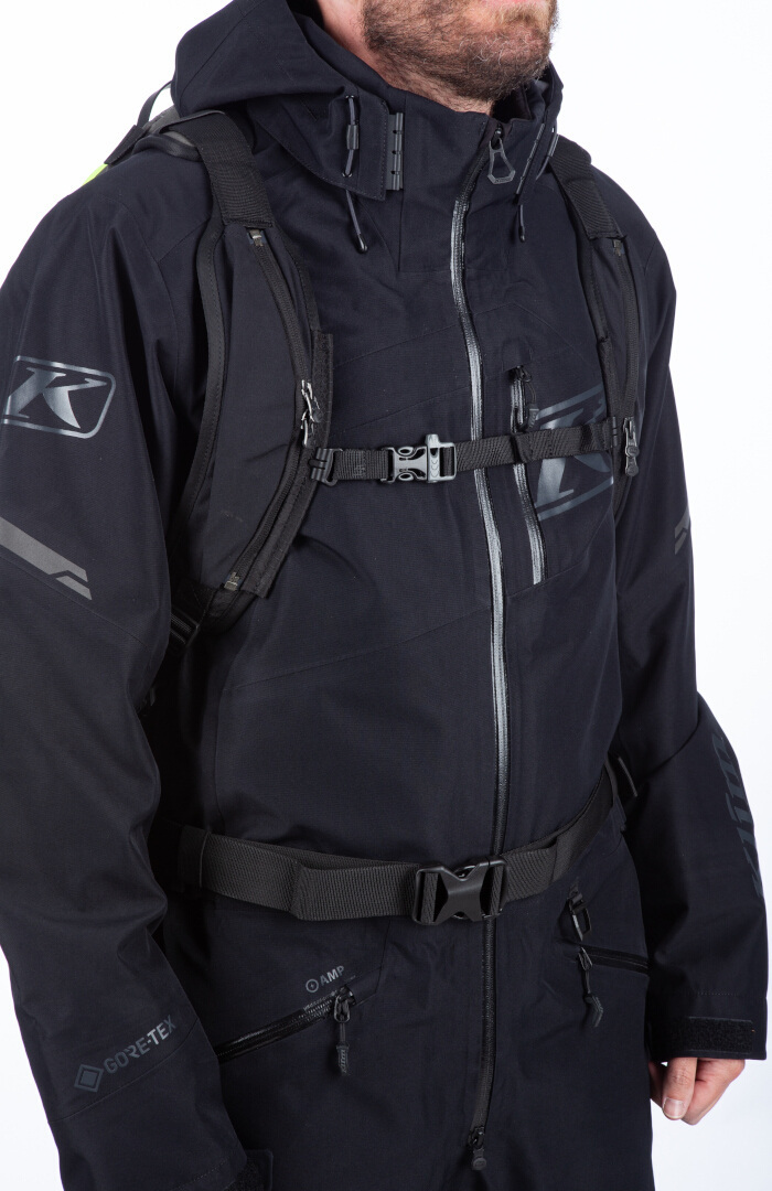 Klim Krew 16 2023 Rucsacul cu snowmobile Negru/gri/neon Figura 6