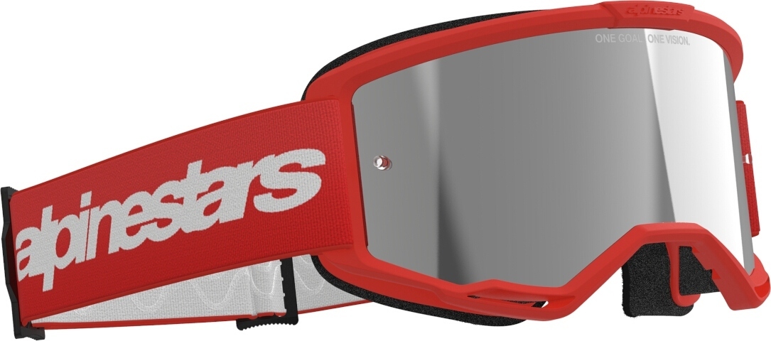 Alpinestars Vision 3 Wordmark Mirror Ochelari de motocross roșu Figura 2