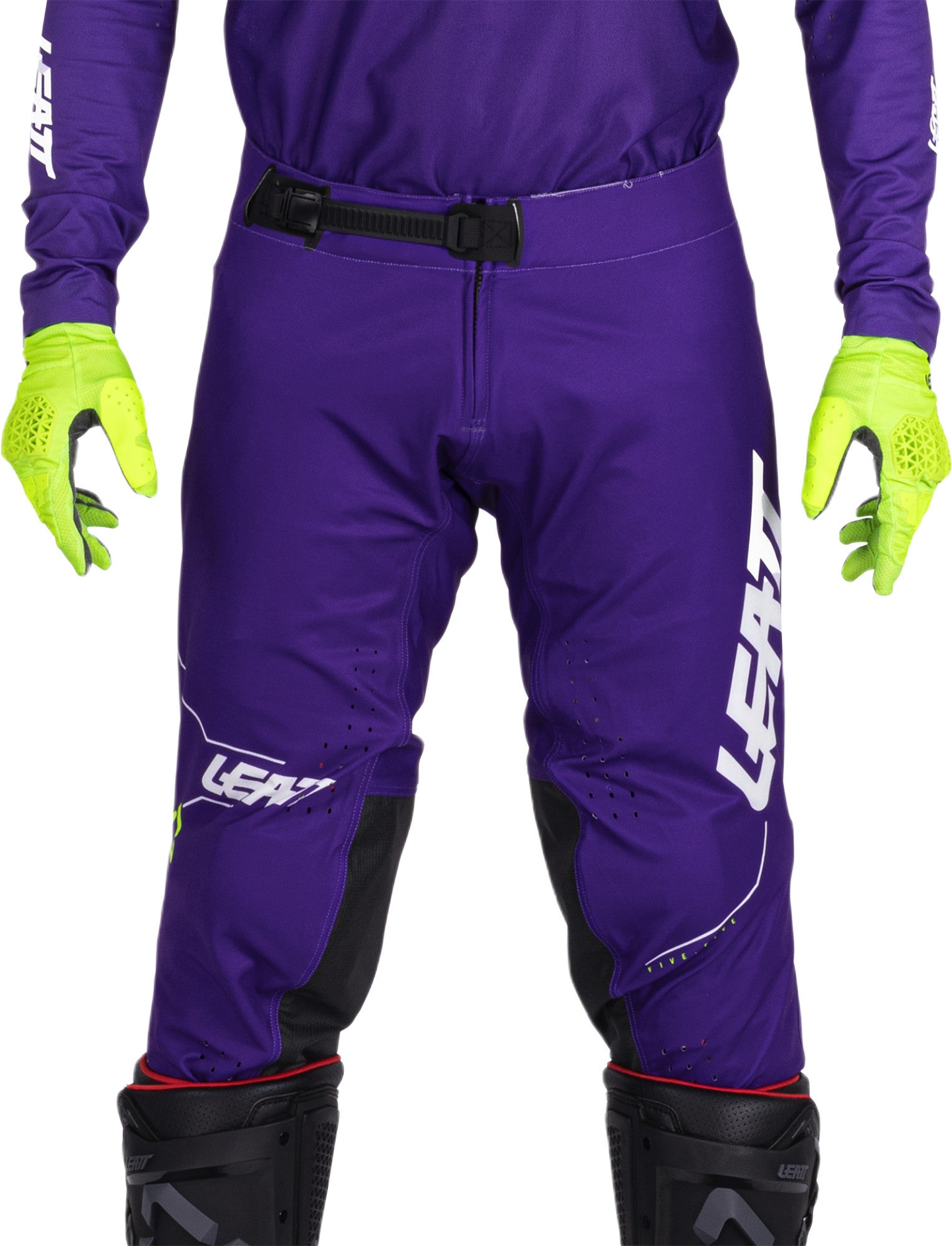 Leatt Moto 5.5 I.K.S V26 Pantaloni da motocross viola S Figura 3