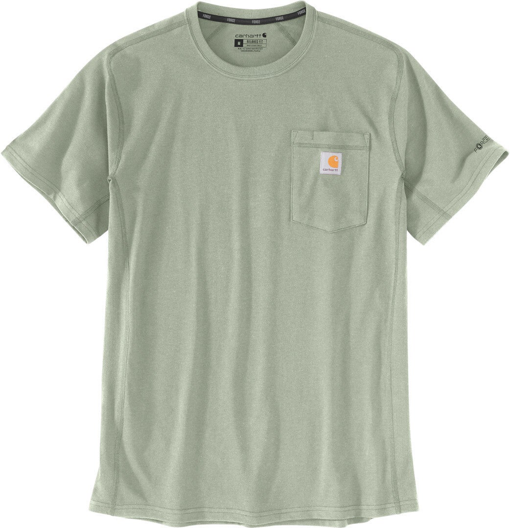 Carhartt Force Relaxed Fit Midweight Short Sleeve Pocket Triko Světle zelená M Obrázek 1