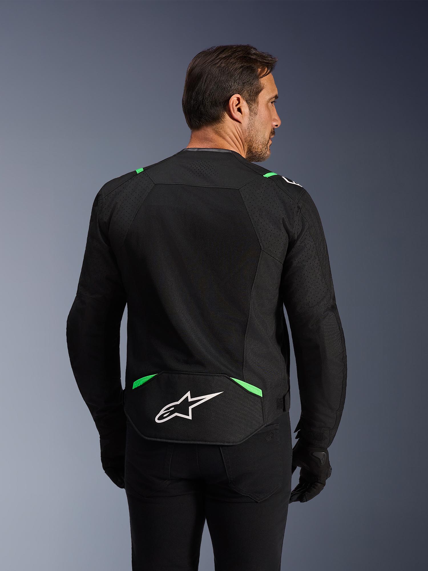 Alpinestars T-Sps Air V2 Blouson textile de moto noir/néon-vert M Figure 6