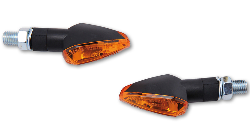 HIGHSIDER Smart Peak Lampindikator Kropp Svart / Lins Orange (Par), Fram och Bak Figur 5