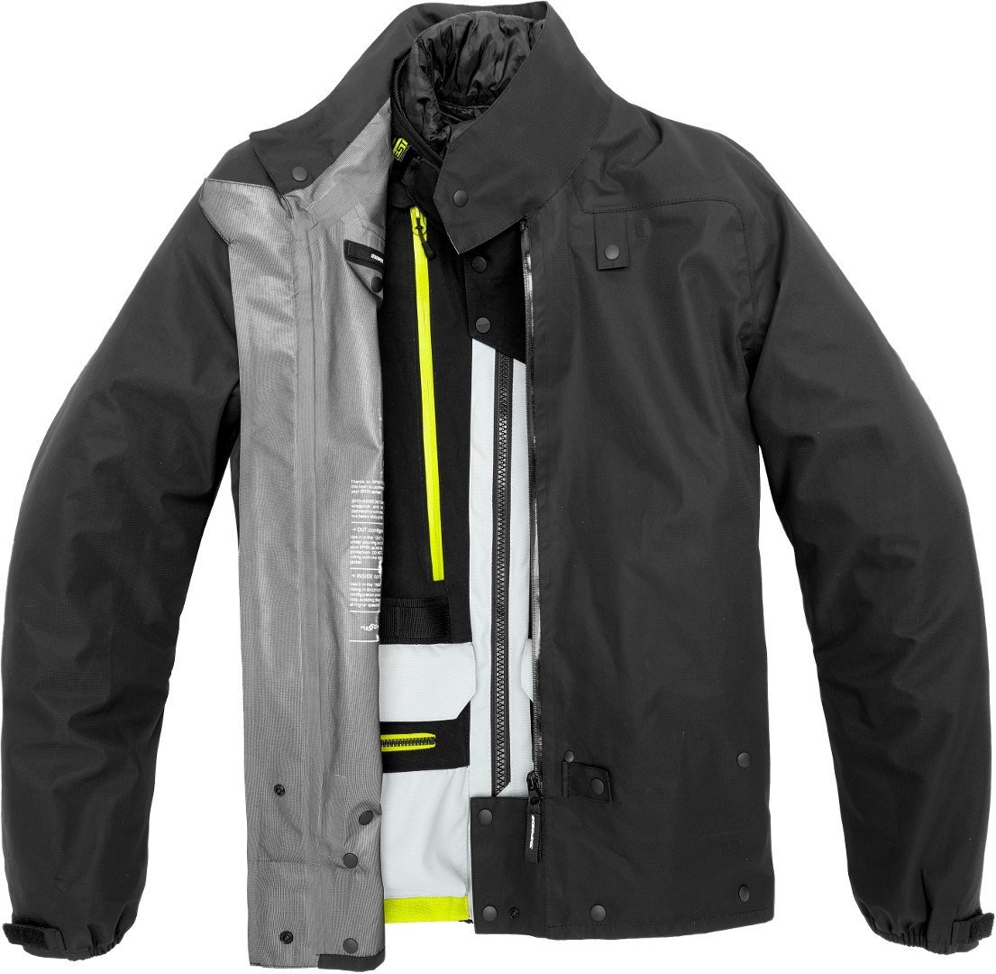 Spidi H2Out Allroad Motorcycle Textile Jacket black/grey/yellow L Figure 9