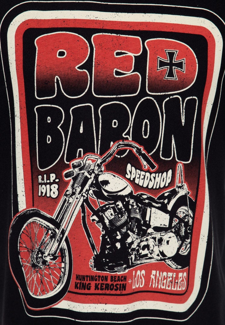 King Kerosin Red Baron Speedshop T-shirt M Obrázek 3