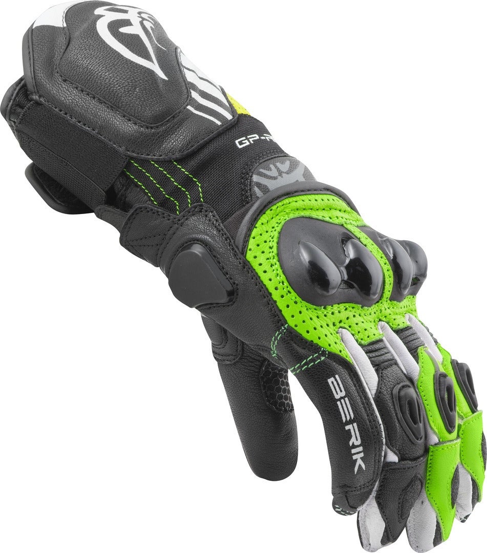Berik Spa Evo Motorcykel handsker sort/grøn S Figur 3