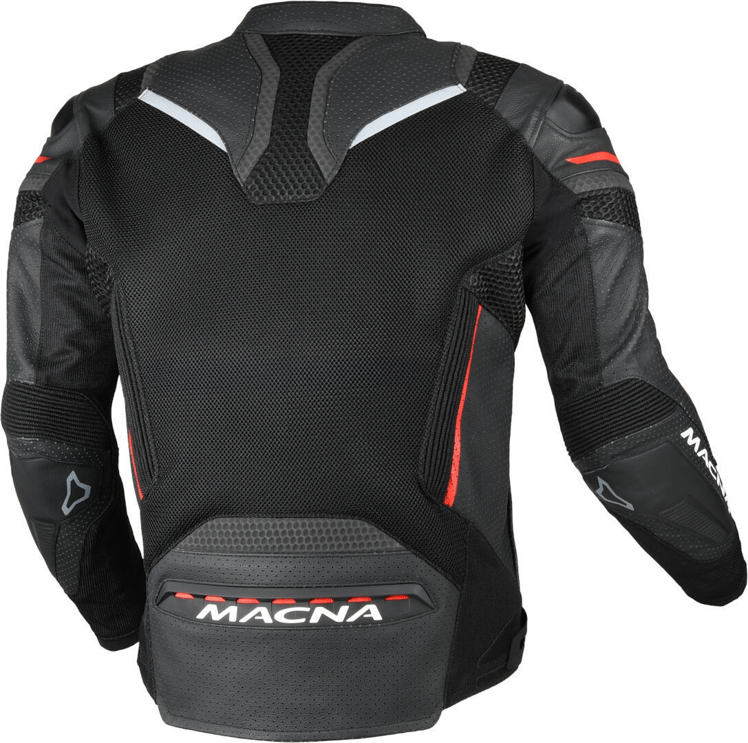 Macna Galvic perforated Motorcycle Leather/Textile Jacket black/red 50 Figure 2