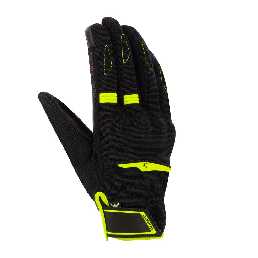 Bering Fletcher Evo Motorcykel handsker sort/gul M Figur 1