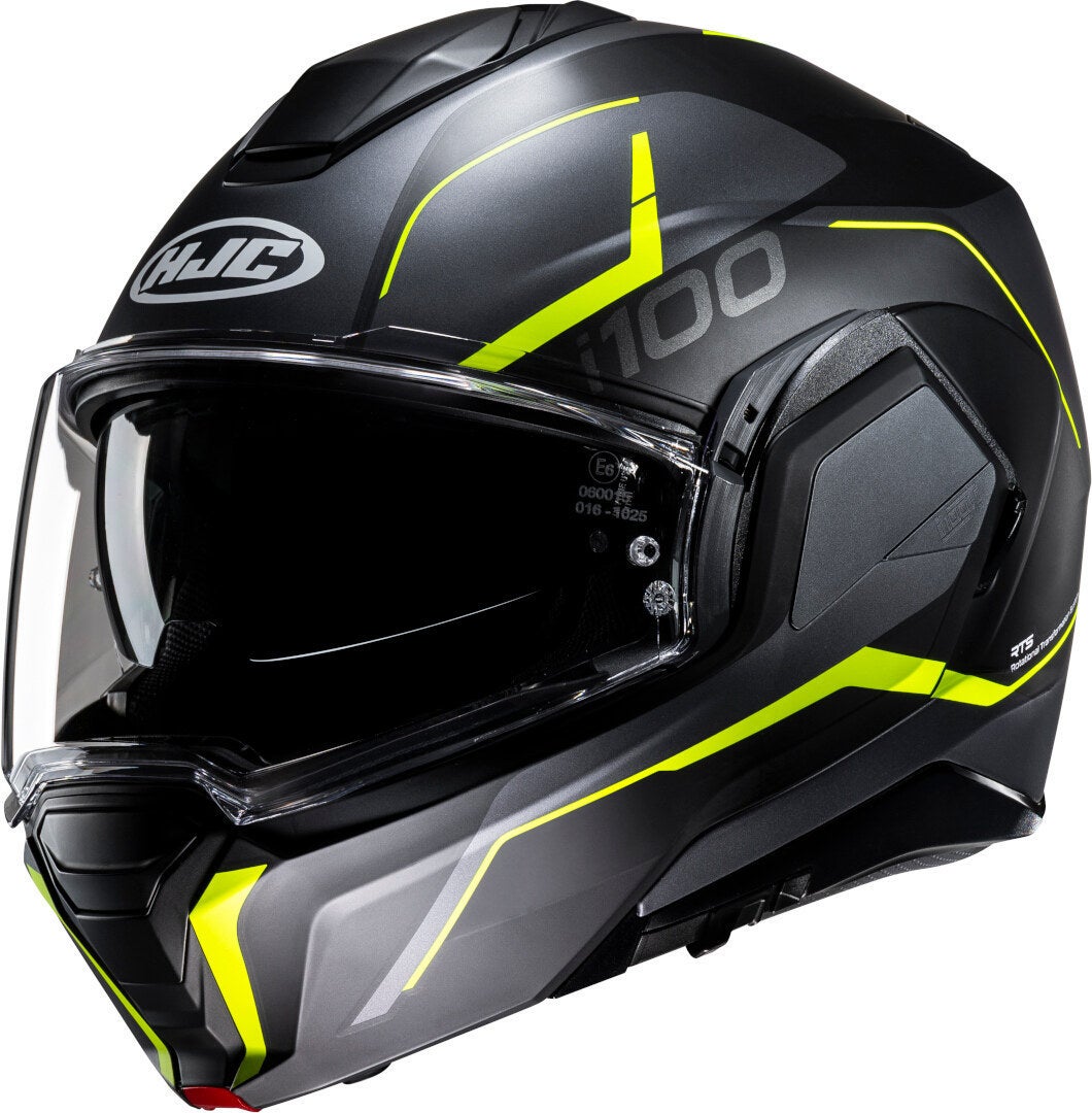 HJC i100 Lorix Casque noir/gris/jaune L (58/59) Figure 1