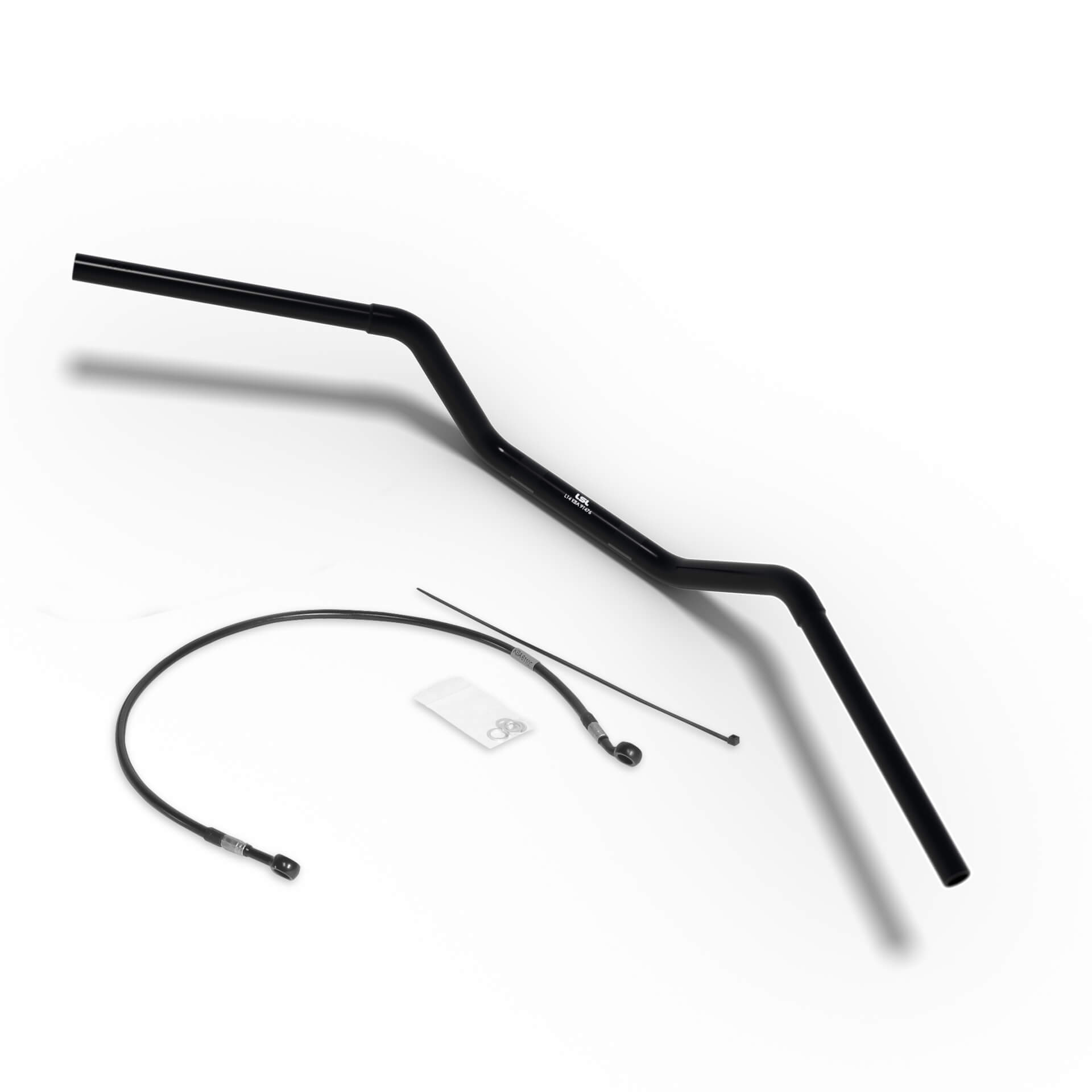 HIGHSIDER pro Lenkerkit Flat Track L14, Ø25,4 mm mit Bremsleitung, H-D Nightster, 22- Figur 1