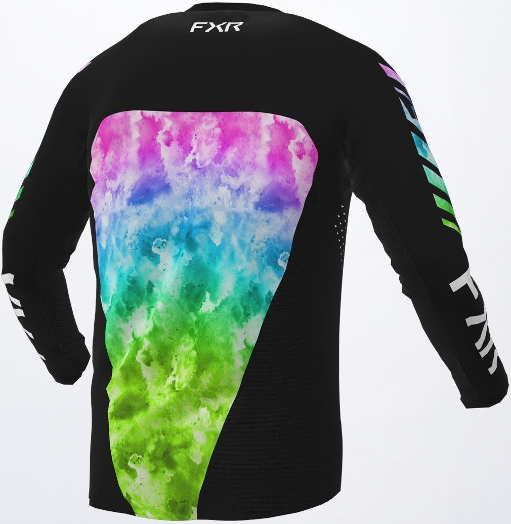 FXR Podium Colored Motocross Jersey sort/grøn 3XL Figur 2