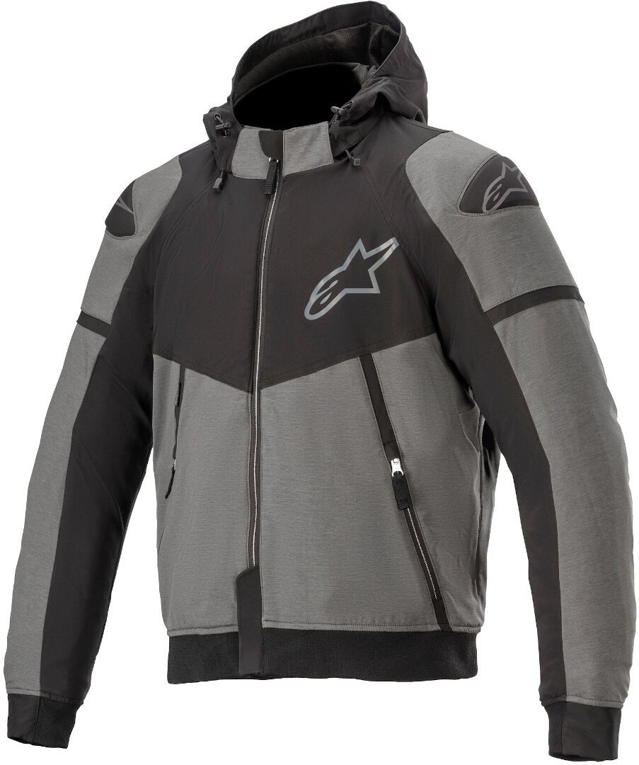 Alpinestars Sektor V2 Motorcykel hættetrøje grå/sort M Figur 1