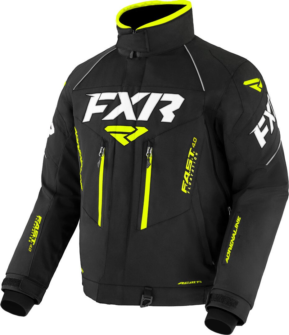 FXR Adrenaline 2-in-1 2023 Snowmobile Jacket black/yellow M Figure 1