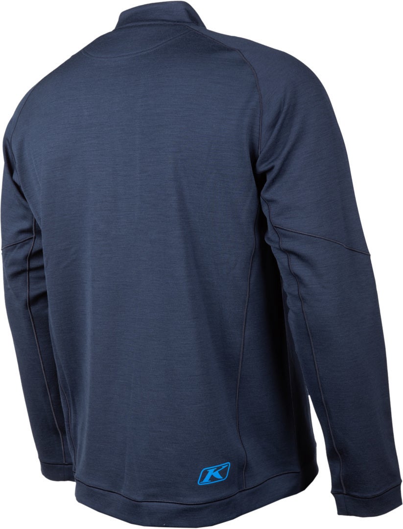 Klim Teton Merino 1/4 Zip Camisa Funcional azul escuro XXL Figura 6