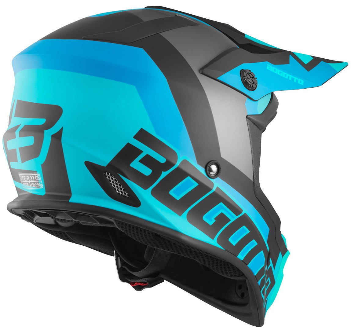 Bogotto V332 Unit Casco Motocross blu M Figura 2