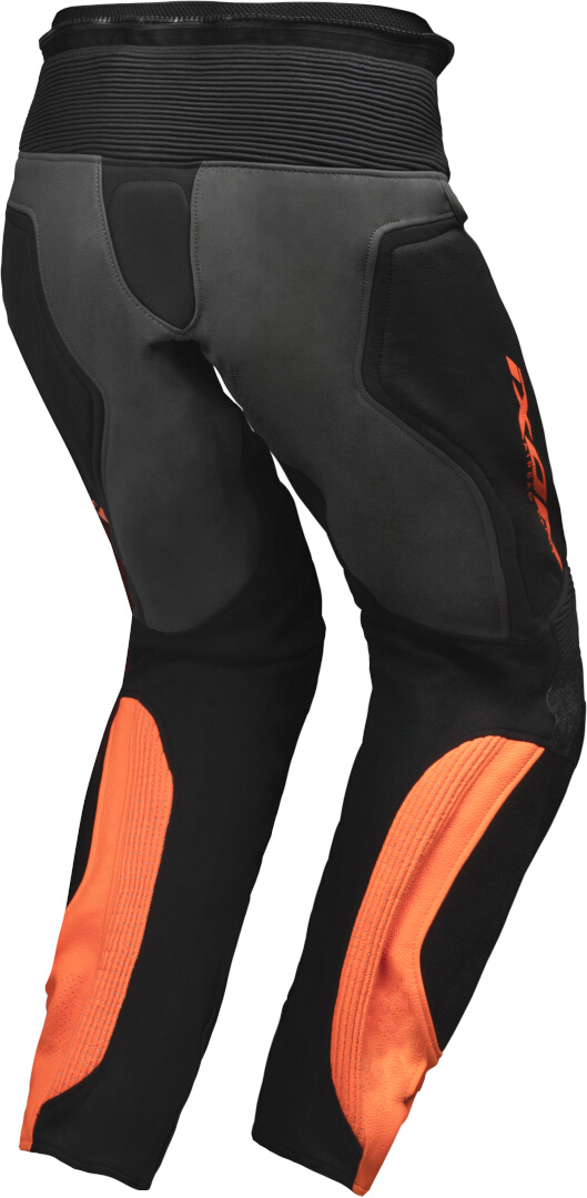 Ixon Vendetta Evo Calças de couro de motocicleta preto/laranja 3XL Figura 2