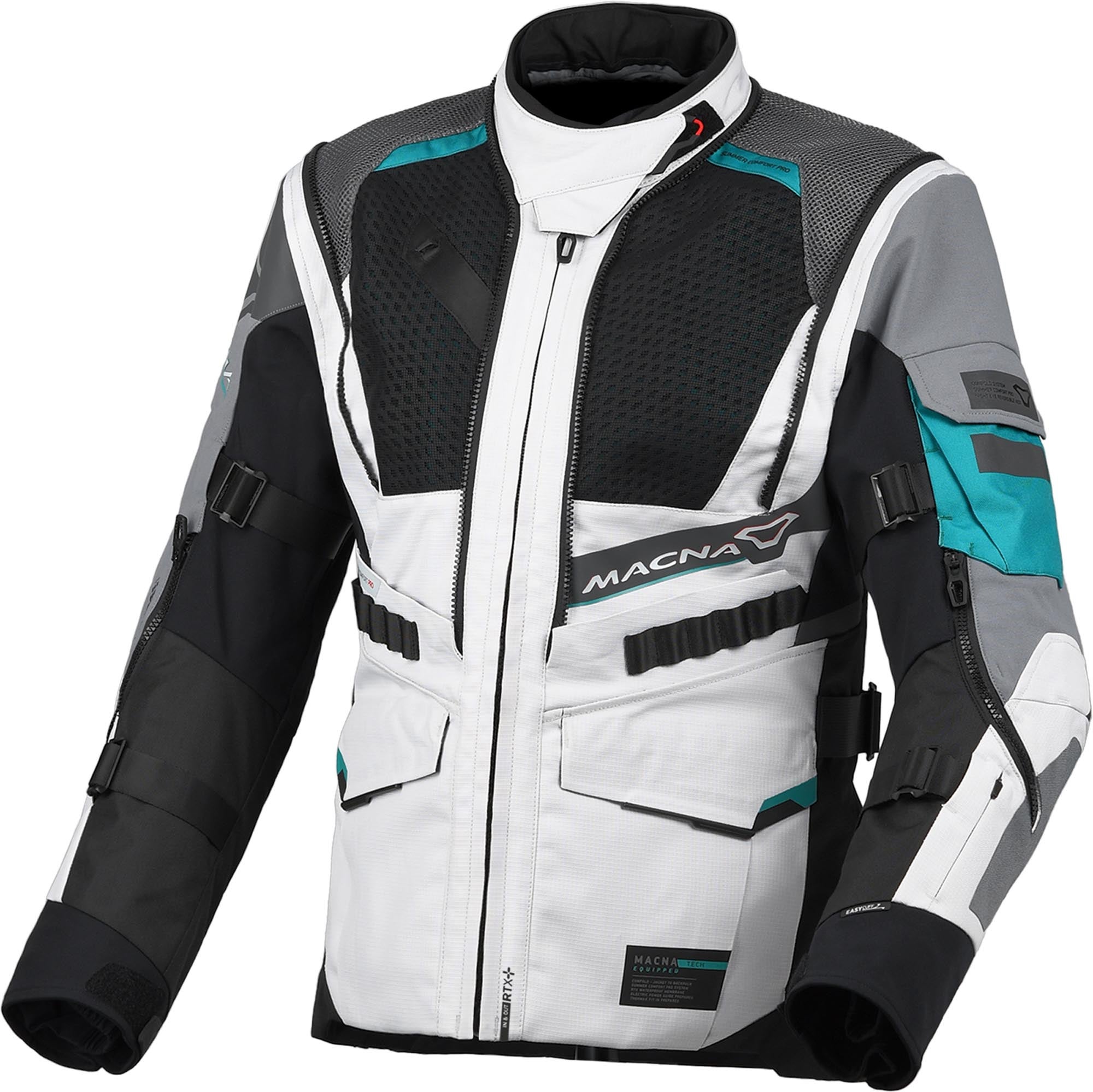 Macna Flexodus waterproof Ladies Motorcycle Textile Jacket black/green 2XL Figure 3