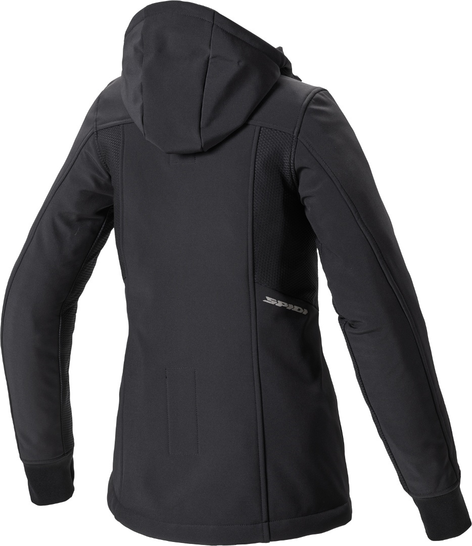 Spidi Hoodi Armor Kvinnor motorcykel textil jacka svart XS Figur 2