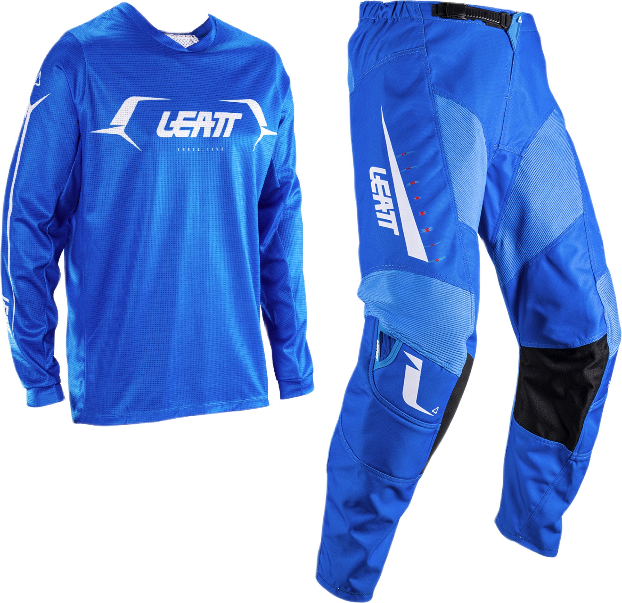 Leatt Moto Ride Kit 3.5 V26 Conjunto de camisa e calça de motocross azul/branco 2XL Figura 1