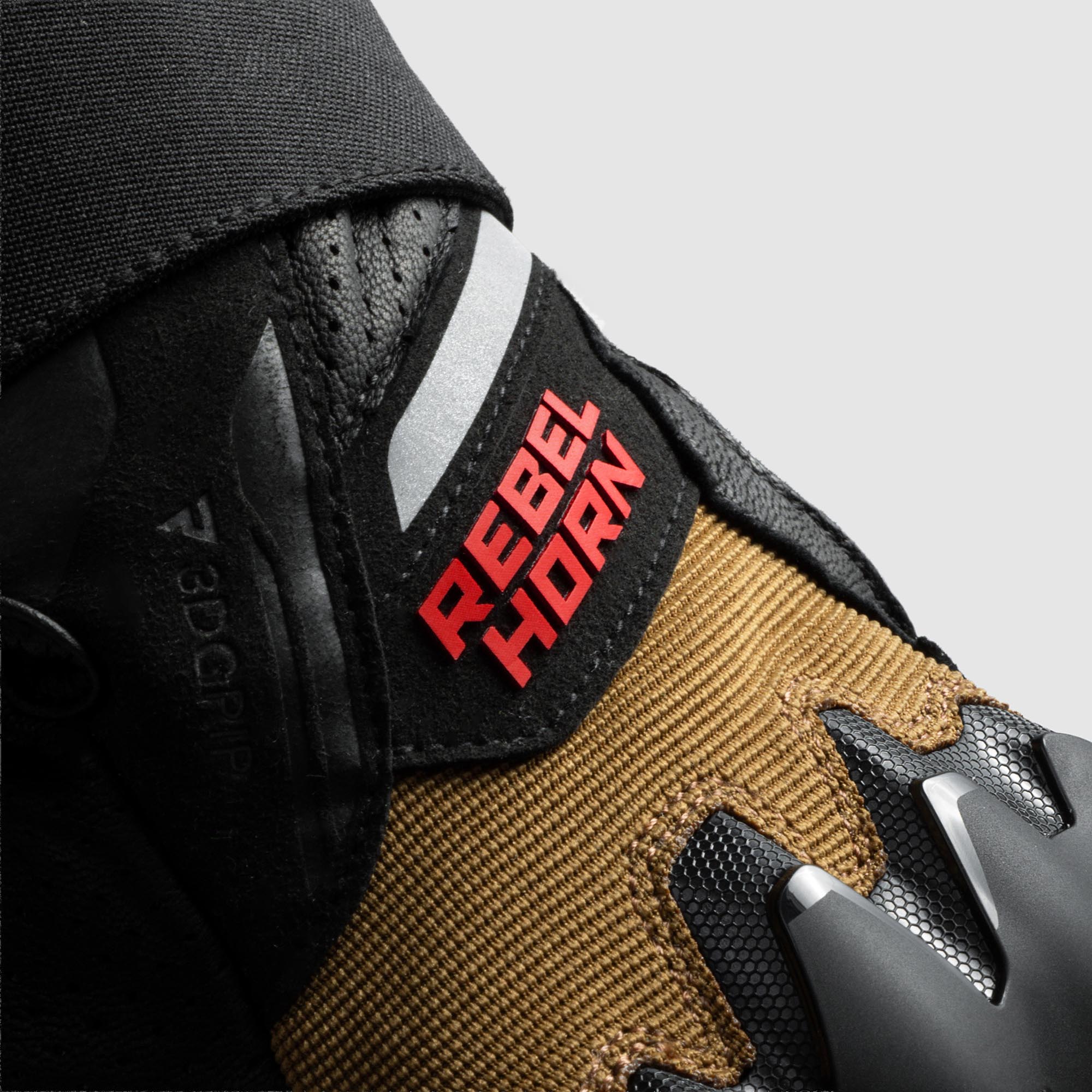 Rebelhorn Defender Motorhandschoenen zwart/kaki/rood L Figuur 8