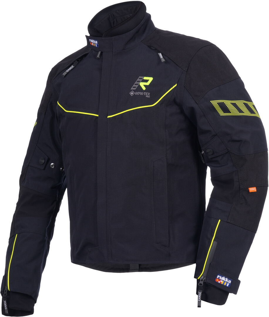 Rukka Armagate Jachetă textilă pentru motociclete negru/galben 46 Figura 1