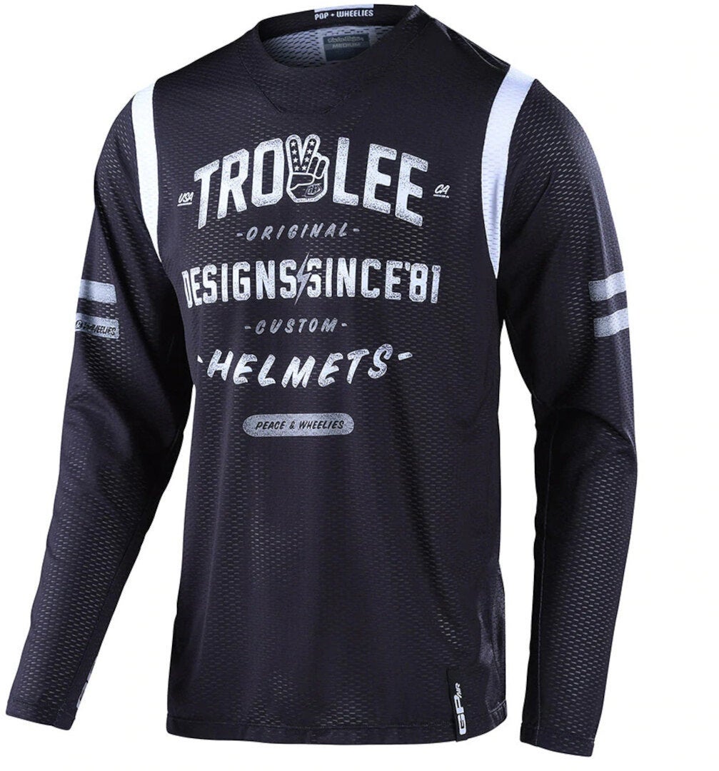 Troy Lee Designs GP Air Roll Out Motokrosový dres černobílá XL Obrázek 1