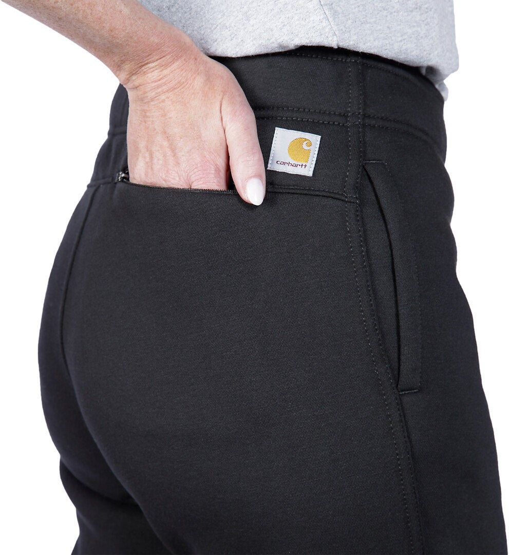 Side view of Carhartt Relaxed Fit Fleece Ladies Sweatpants