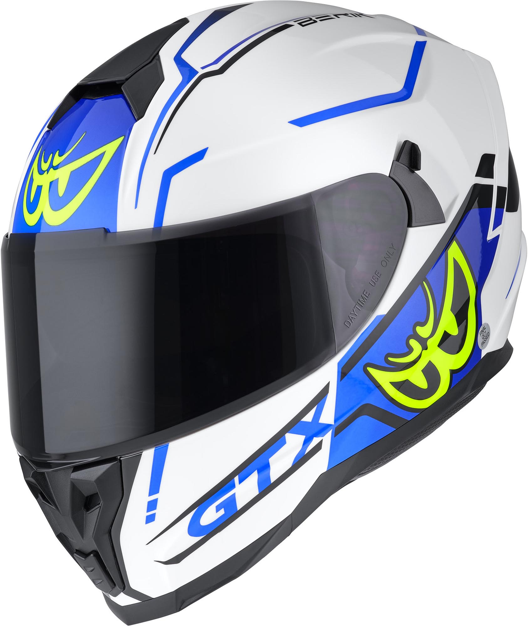 Berik FF869 Arok Helm weiß/blau/gelb 2XL Abbildung 2