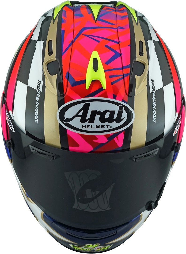Side view of Arai RX-7V Evo Schwantz 30 Helmet