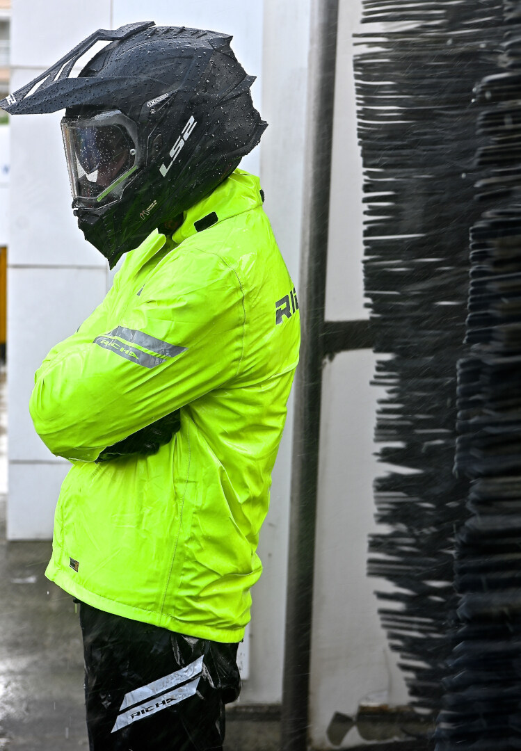 Richa Rain Stretch 2L Motorcycle Rain Jacket neon yellow XL Figure 8