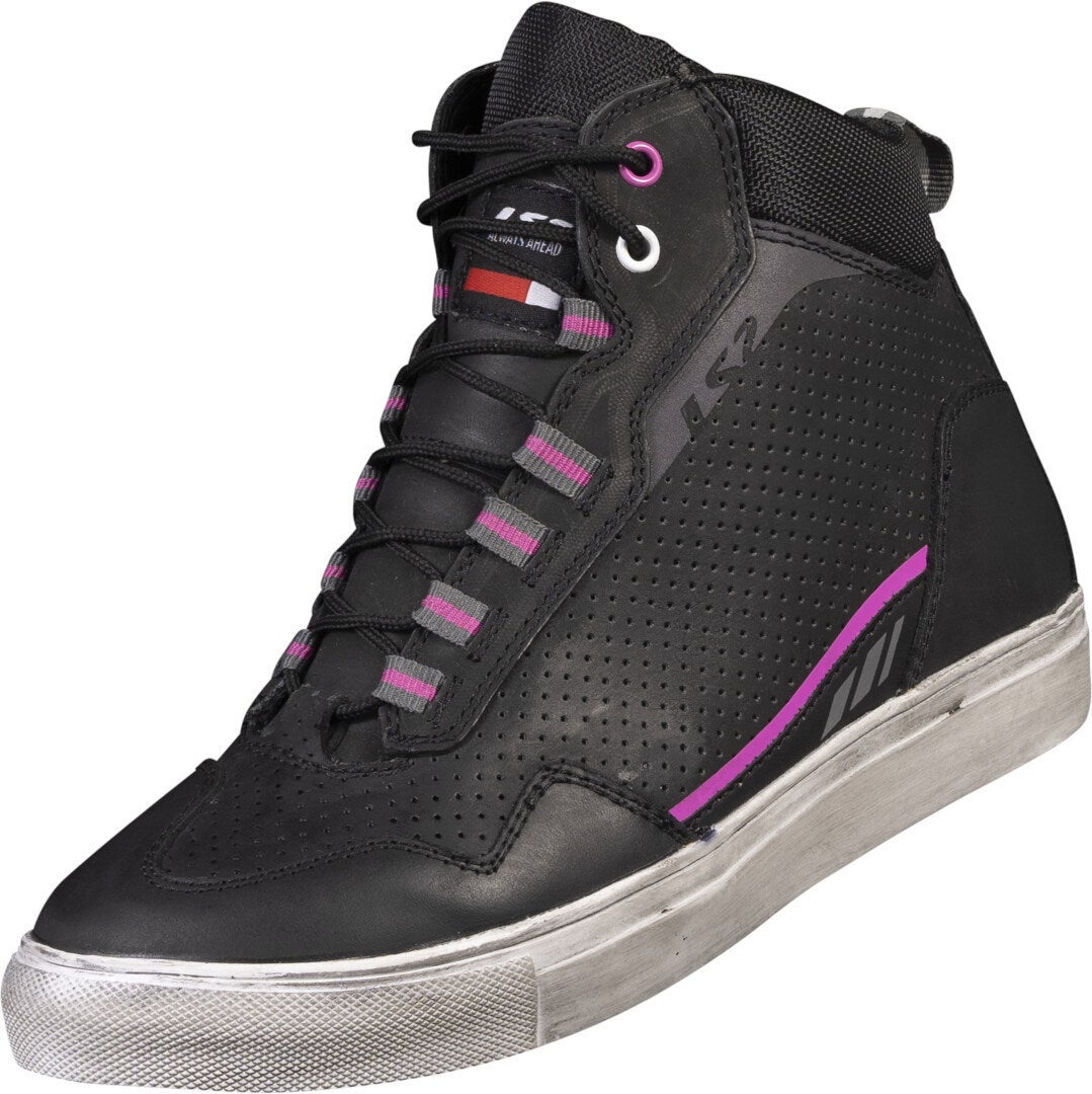 LS2 Zoe perforerede Ladies Motocycle Sko sort/lilla 40 Figur 1