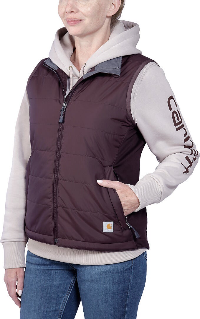 Carhartt Rain Defener Relaxed Fit Lightweight Gilet da donna Rosso Borgogna L Figura 3