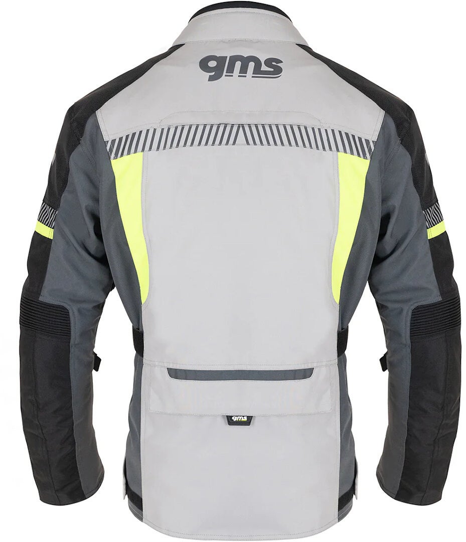 GMS Everest 3in1 Motorcycle Textile Jacket grey/yellow 6XL Figure 6