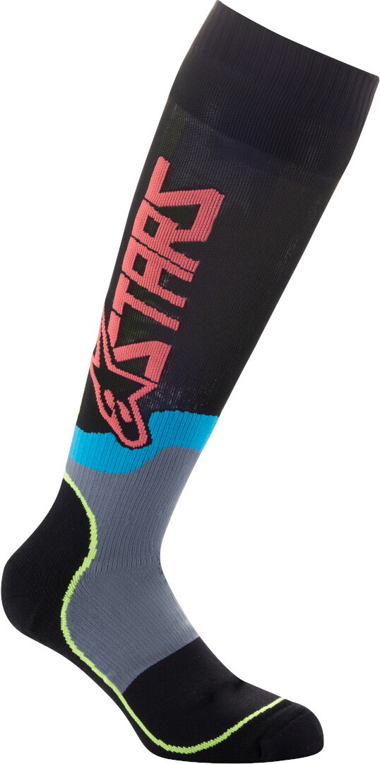 Alpinestars MX Plus-2 Șosete de motocross negru/galben L Figura 1