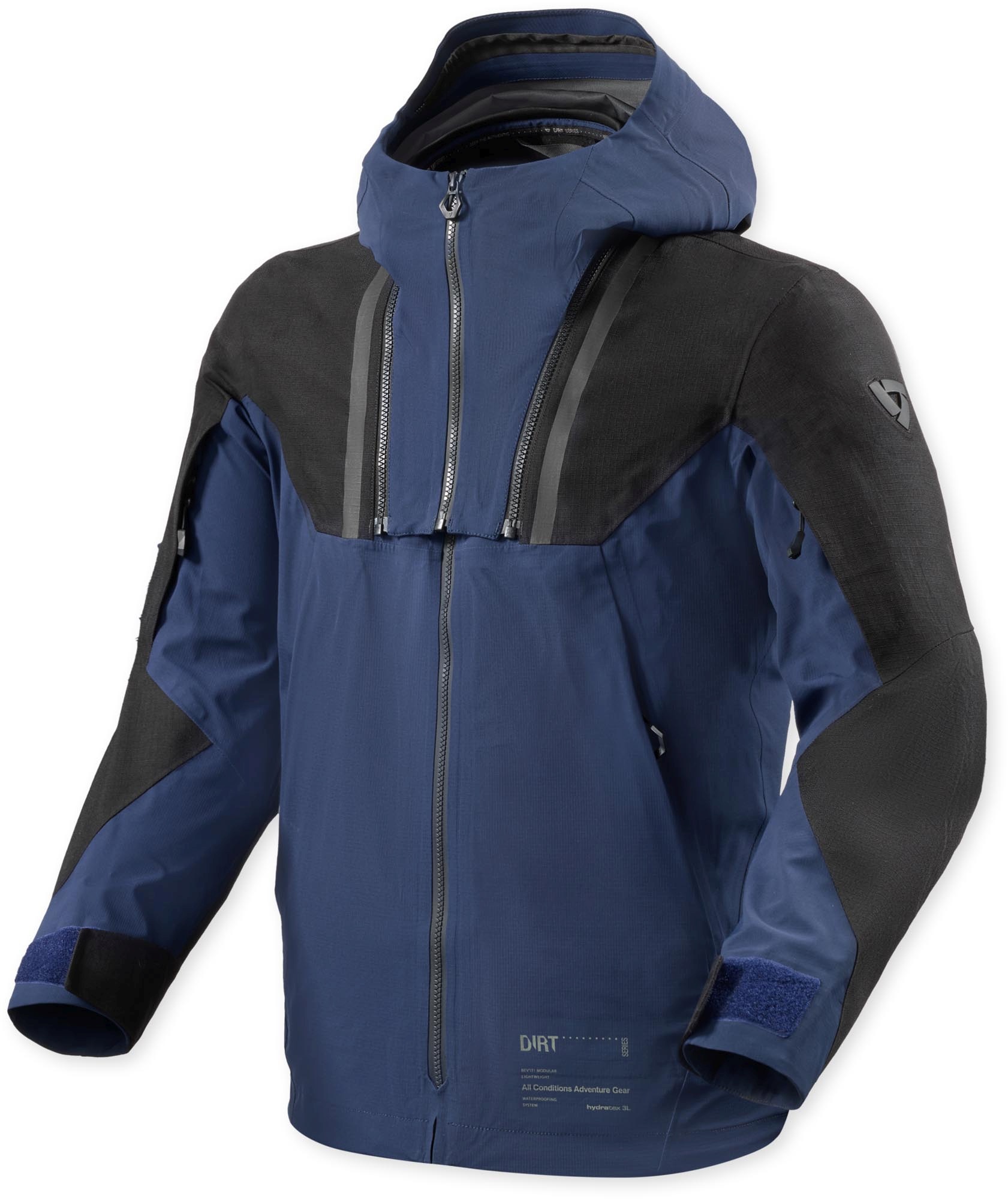 Revit Component 3 H2O wasserdichte Motorrad Textiljacke schwarz/dunkelblau 3XL Abbildung 1