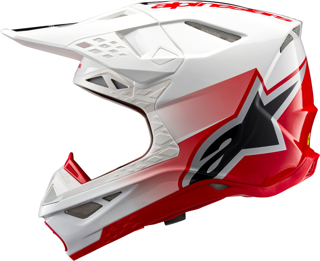 Alpinestars Supertech S-M10 Unite 2024 Cască de motocross Alb/Roșu XL (61/62) Figura 6