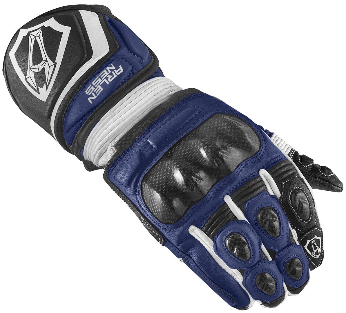Arlen Ness Monza 2.0 Luvas de motocicleta azul/preto/branco L Figura 1