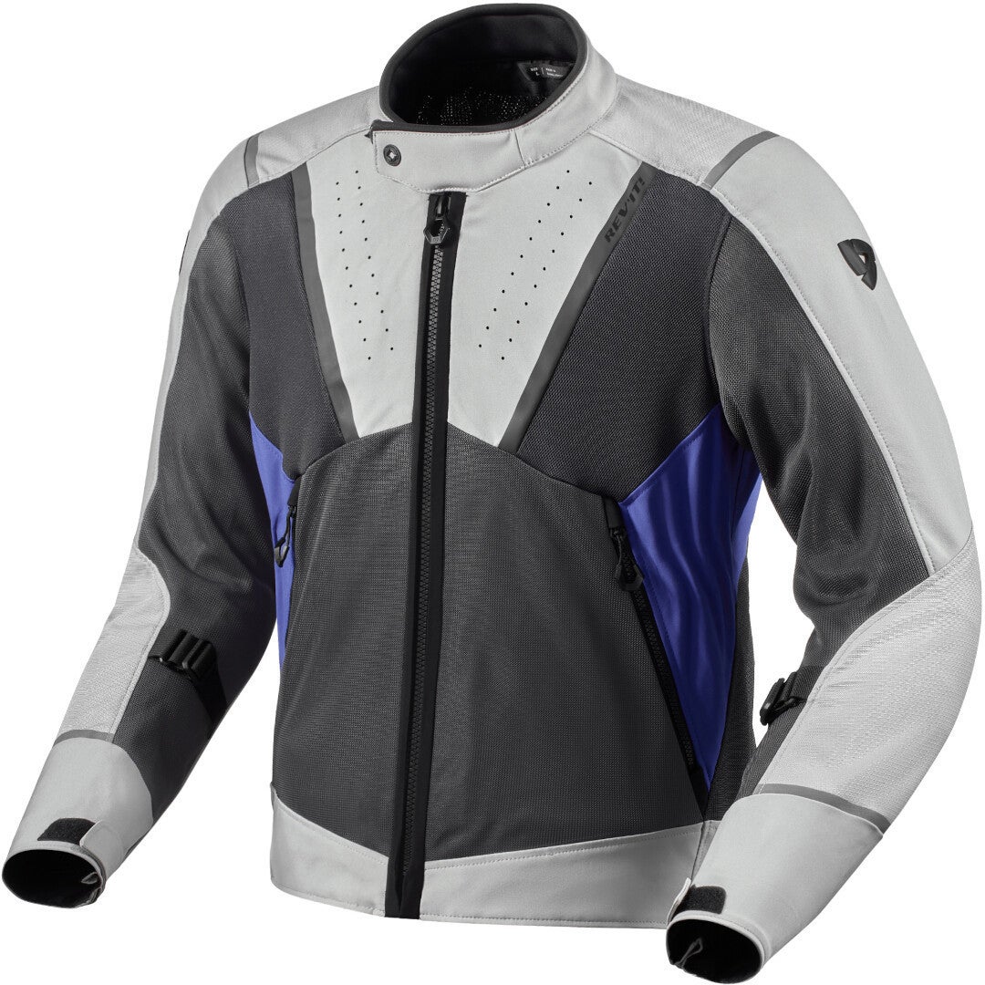 Revit Airwave 4 Motorrad Textiljacke hellgrau/blau XL Abbildung 1