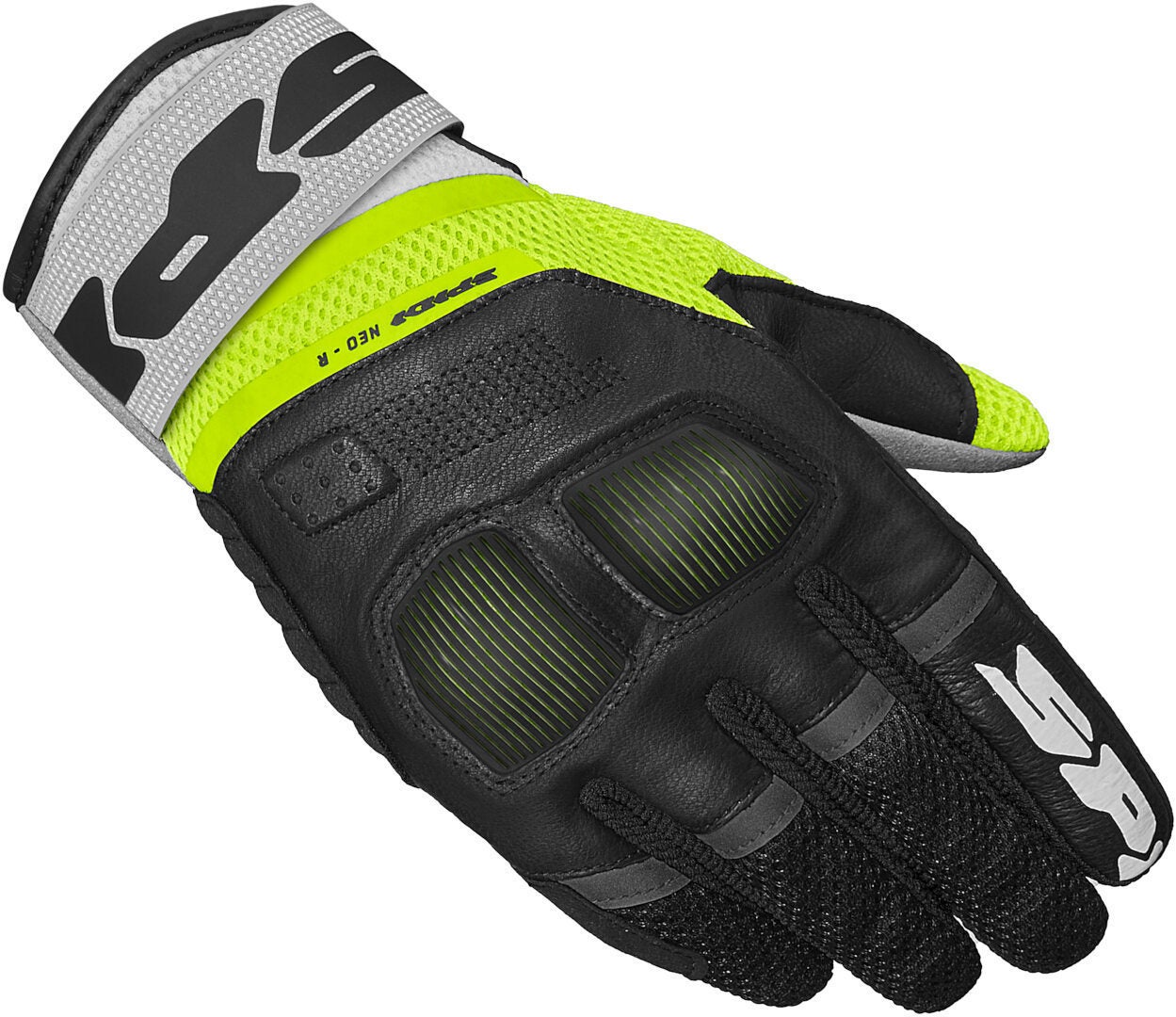 Spidi Neo-R Motorcykel handsker sort/gul M Figur 1